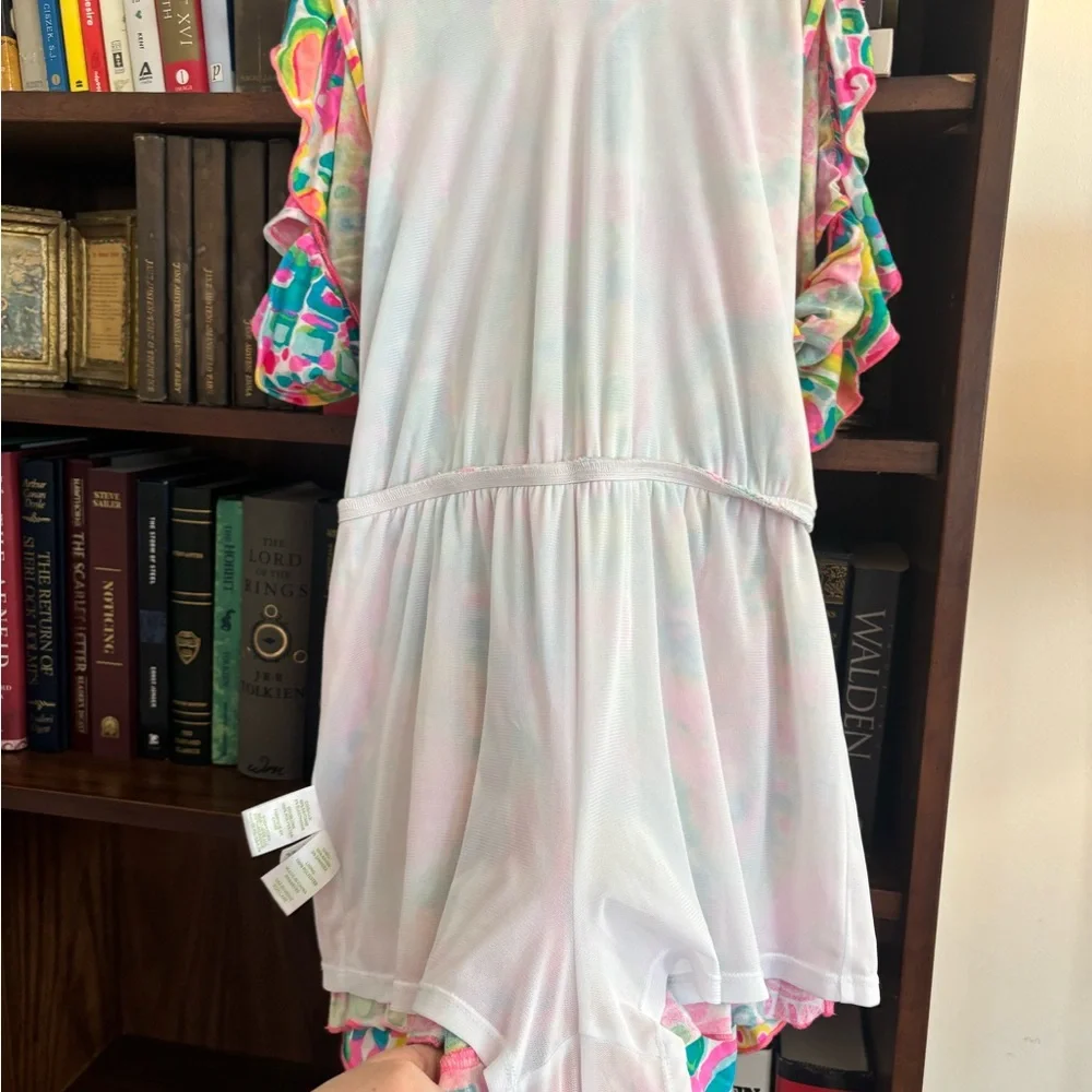 LILLY PULITIZER Fenella Romper Come Out of Your Shell SZ XS - Picture 5 of 5